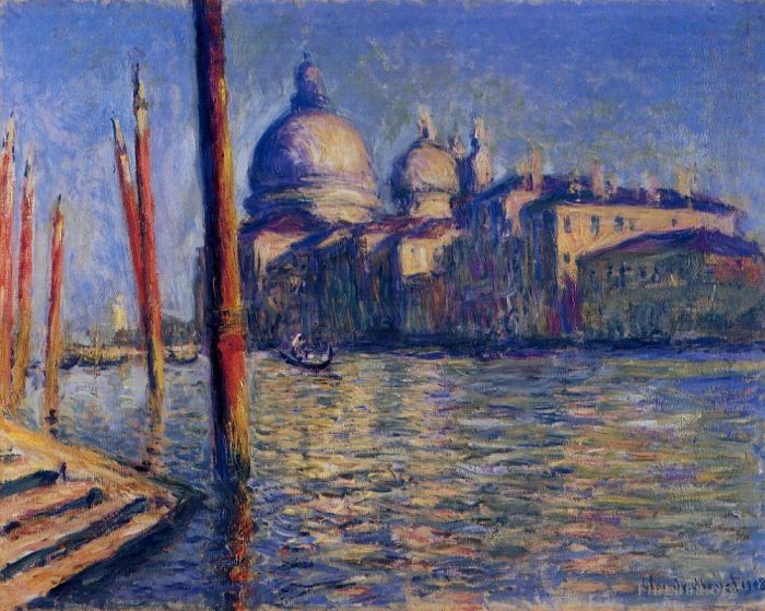 Claude Monet Peinture à l'huile - Le Grand Canal et Santa Maria della Salute