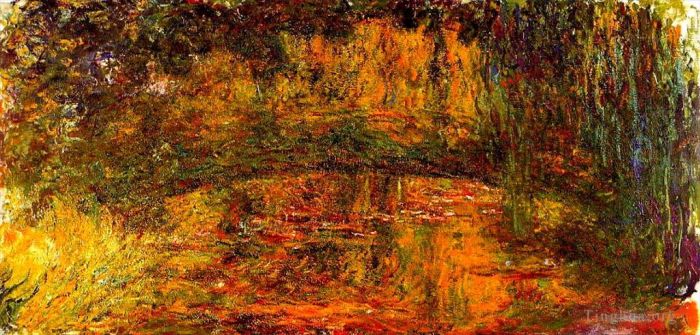 Claude Monet Peinture à l'huile - Le pont japonais 2