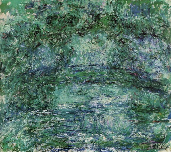 Claude Monet Peinture à l'huile - Le pont japonais VII