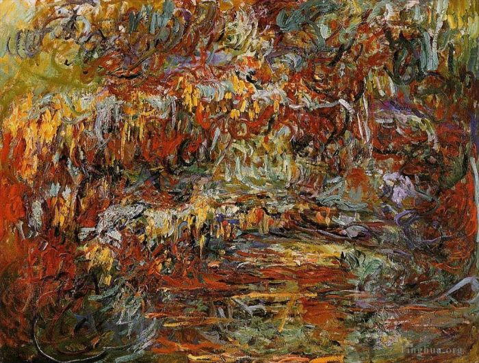 Claude Monet Peinture à l'huile - Le pont japonais VI