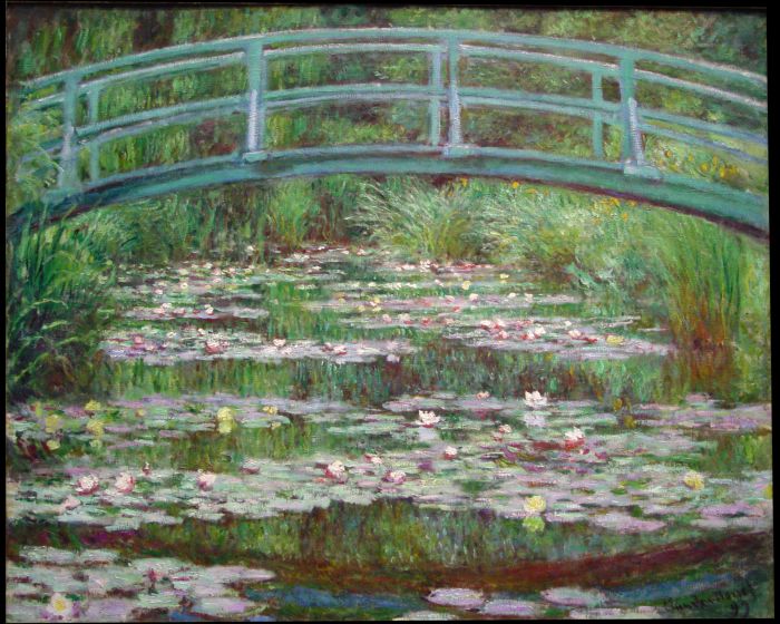 Claude Monet Peinture à l'huile - La passerelle japonaise