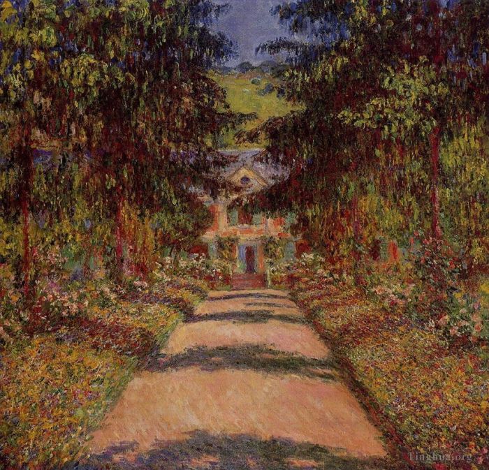 Claude Monet Peinture à l'huile - Le Grand Chemin à Giverny