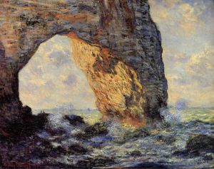 Claude Monet œuvres - La Manneporte (Étretat)