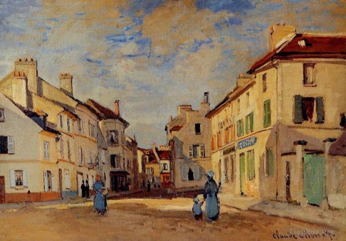 Claude Monet Peinture à l'huile - L'ancienne rue de la Chaussée Argenteuil II