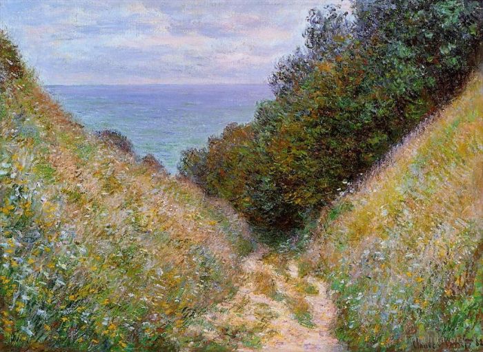 Claude Monet Peinture à l'huile - Le Sentier à La Cavee Pourville
