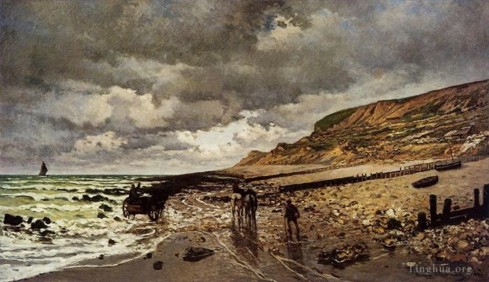 Claude Monet Peinture à l'huile - La Pointe de la Hève à Marée Basse