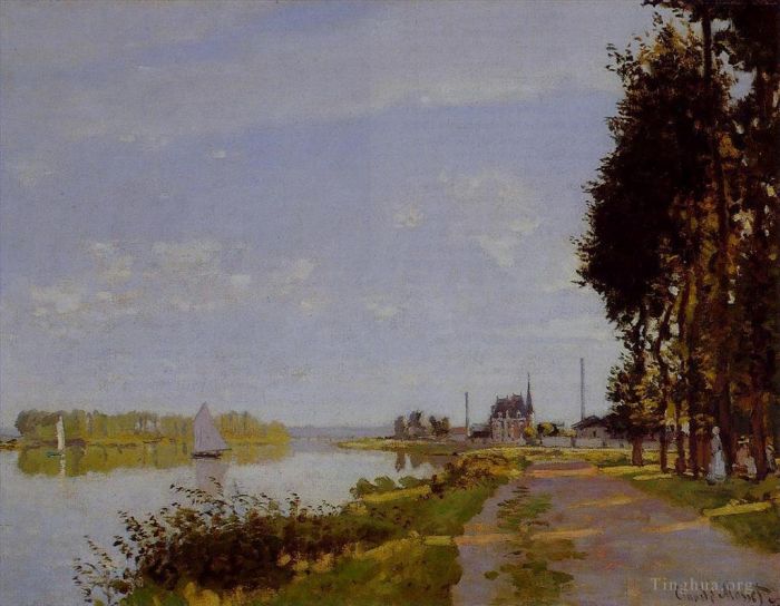 Claude Monet Peinture à l'huile - La promenade d'Argenteuil