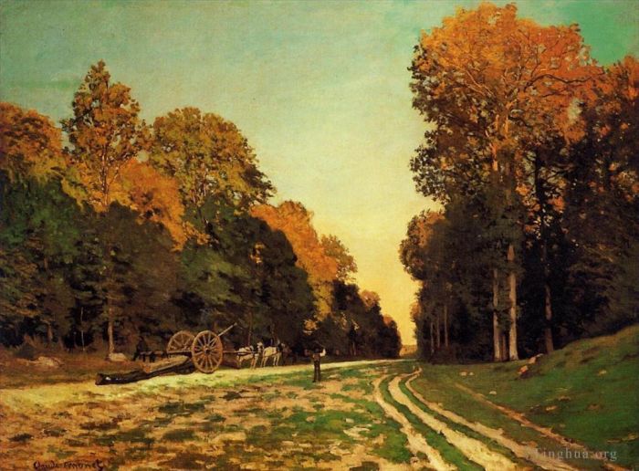 Claude Monet Peinture à l'huile - La route de Chailly à Fontainebleau