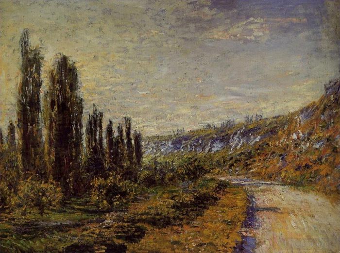 Claude Monet Peinture à l'huile - La route de Vétheuil