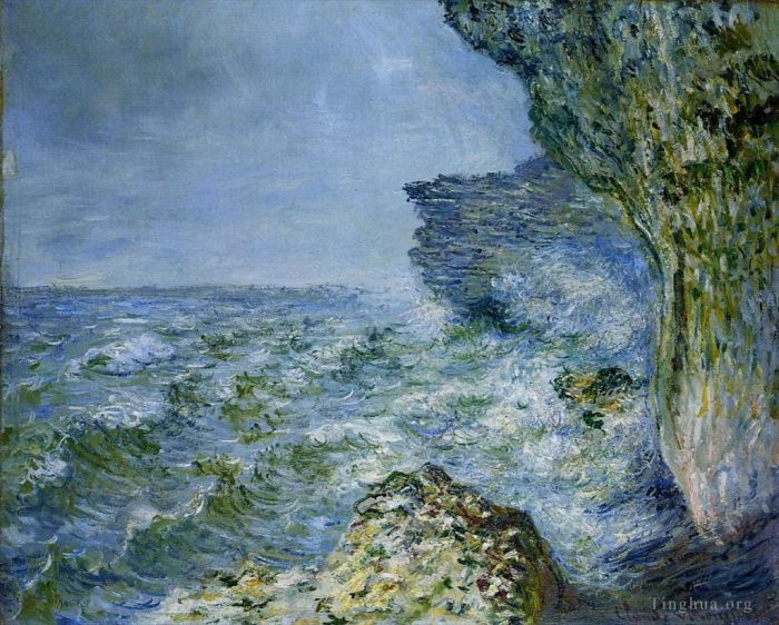 Claude Monet Peinture à l'huile - La Mer à Fécamp