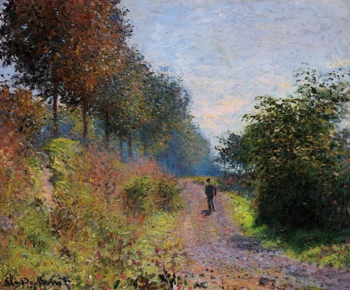 Claude Monet Peinture à l'huile - Le chemin abrité 1873