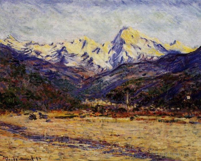 Claude Monet Peinture à l'huile - La Vallée de la Nervia