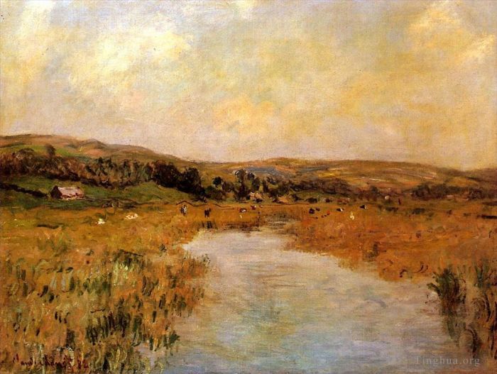 Claude Monet Peinture à l'huile - La Vallée de la Scie à Pouville