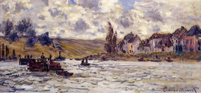 Claude Monet Peinture à l'huile - Le Village de Lavacourt