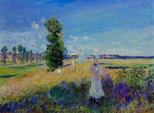 Claude Monet œuvres - La Promenade Argenteuil