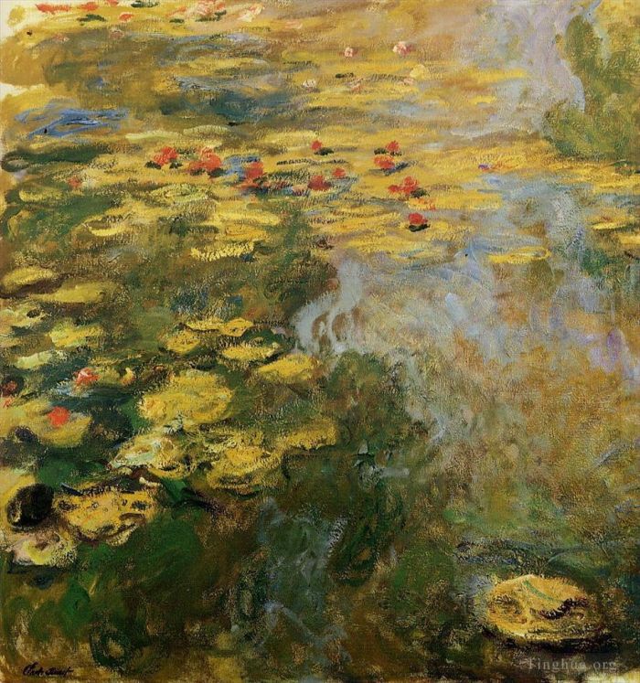 Claude Monet Peinture à l'huile - Le Bassin aux Nénuphars côté gauche
