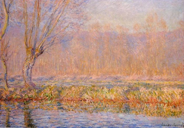 Claude Monet Peinture à l'huile - Le Saule alias Printemps sur l'Epte