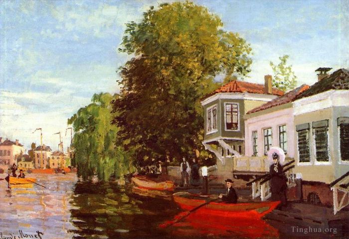 Claude Monet Peinture à l'huile - Le Zaan à Zaandam II