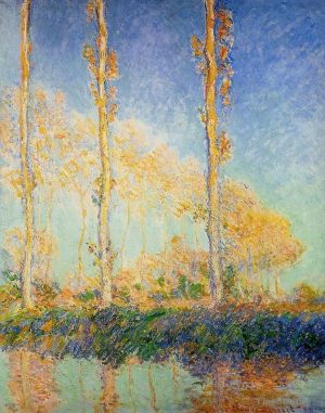 Claude Monet œuvres - Trois peupliers à l'automne