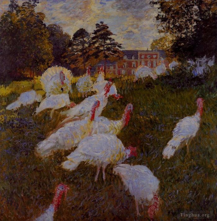 Claude Monet Peinture à l'huile - Dindes