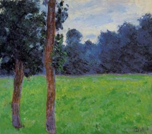 Claude Monet œuvres - Deux arbres dans un pré