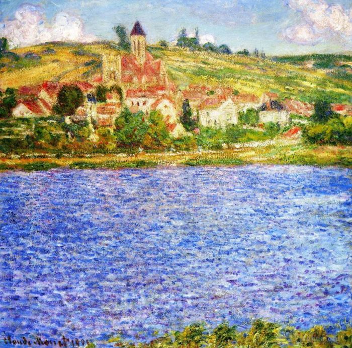 Claude Monet Peinture à l'huile - Vétheuil Après-midi