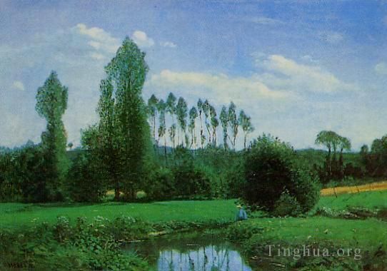 Claude Monet Peinture à l'huile - Vue près de Rouelles