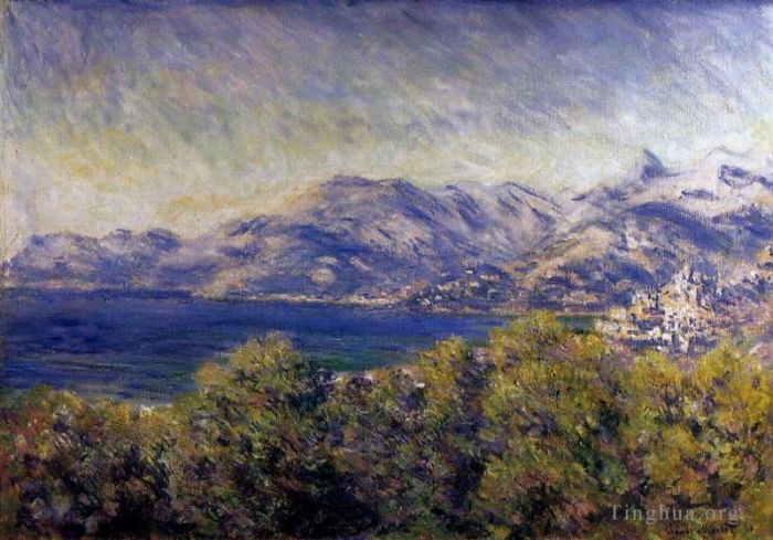 Claude Monet Peinture à l'huile - Vue de Vintimille