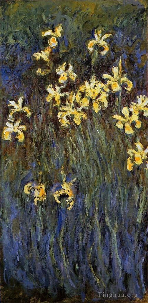 Claude Monet Peinture à l'huile - Iris jaunes II