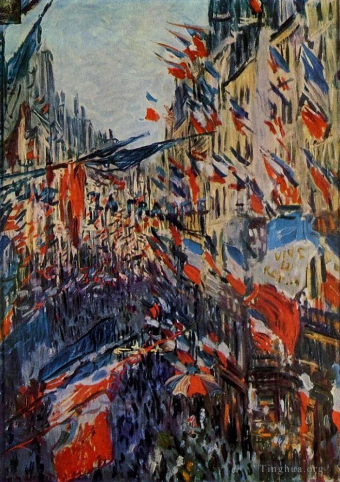 Claude Monet Types de peintures - La rue Saint-Denis