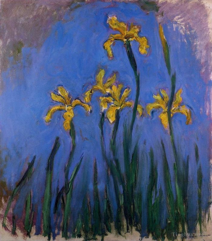 Claude Monet Types de peintures - Iris jaunes III