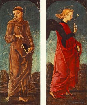 Cosmè Tura œuvres - Saint François d'Assise et ange annonçant