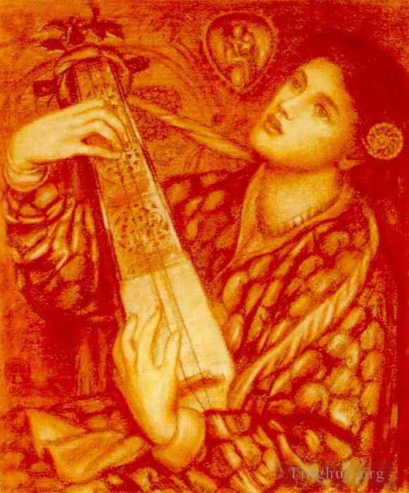 Dante Gabriel Rossetti Peinture à l'huile - Un chant de Noël2