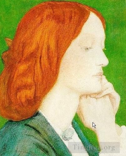 Dante Gabriel Rossetti Peinture à l'huile - Elizabeth Siddal