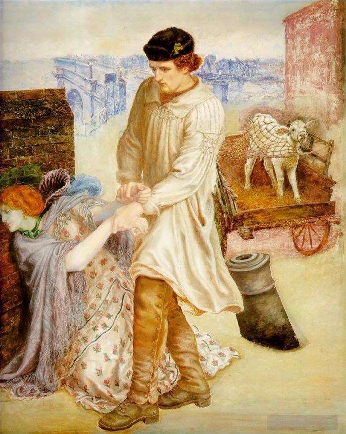 Dante Gabriel Rossetti Peinture à l'huile - Trouvé
