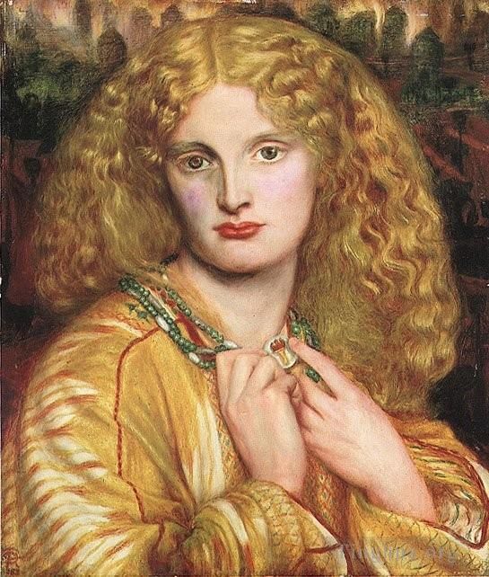 Dante Gabriel Rossetti Peinture à l'huile - Hélène de Troie