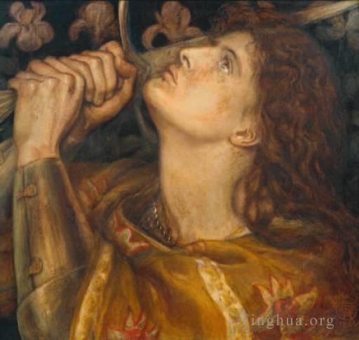 Dante Gabriel Rossetti Peinture à l'huile - Jeanne d'Arc2