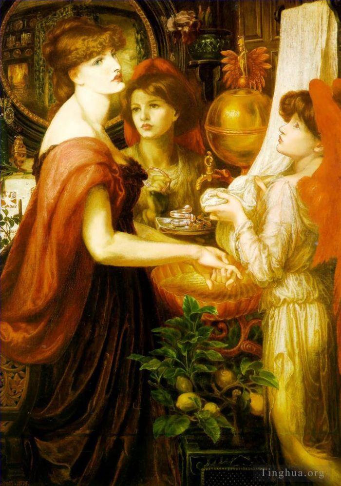 Dante Gabriel Rossetti Peinture à l'huile - La Bella Mano
