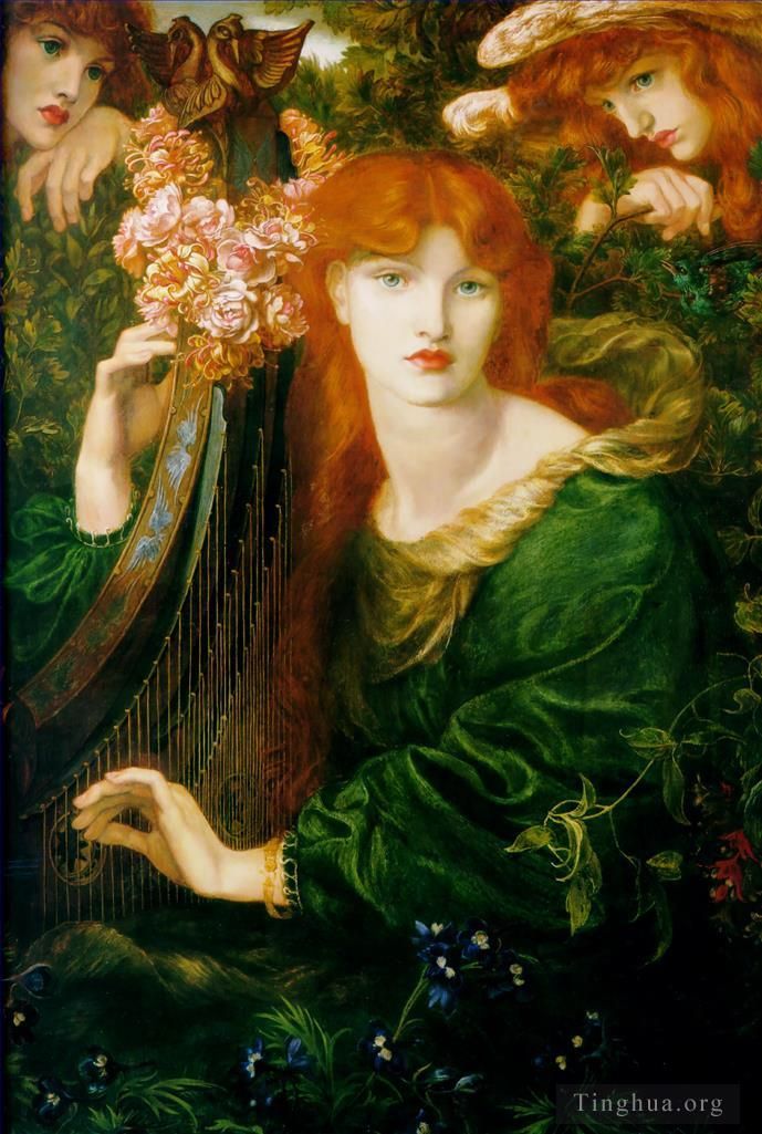 Dante Gabriel Rossetti Peinture à l'huile - La Ghirlandata