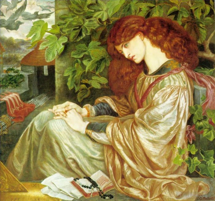 Dante Gabriel Rossetti Peinture à l'huile - La Pia de Tolomei