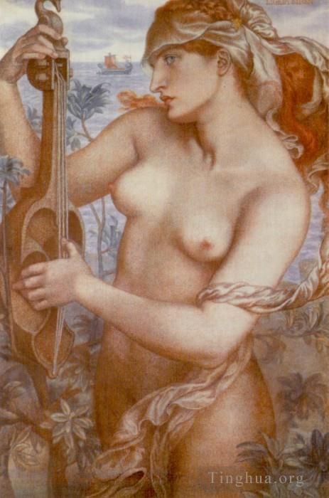 Dante Gabriel Rossetti Peinture à l'huile - Sirène Ligeia