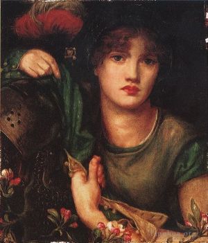 Dante Gabriel Rossetti œuvres - Ma dame manches vertes