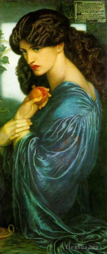 Dante Gabriel Rossetti Peinture à l'huile - Proserpine