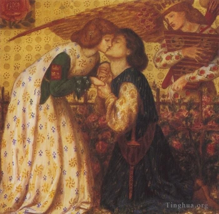 Dante Gabriel Rossetti Peinture à l'huile - Roman de la Rose
