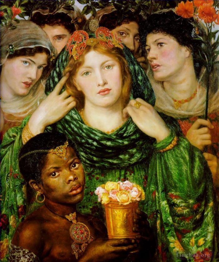 Dante Gabriel Rossetti Peinture à l'huile - L'être aimé