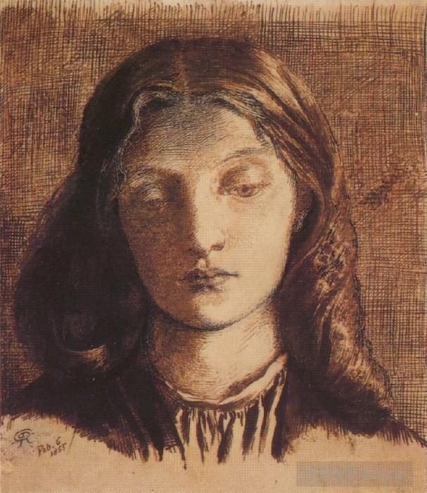 Dante Gabriel Rossetti Types de peintures - Portrait d'Elizabeth Siddal