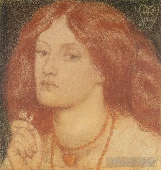 Dante Gabriel Rossetti Types de peintures - Regina Cordium ou La Reine de Cœur