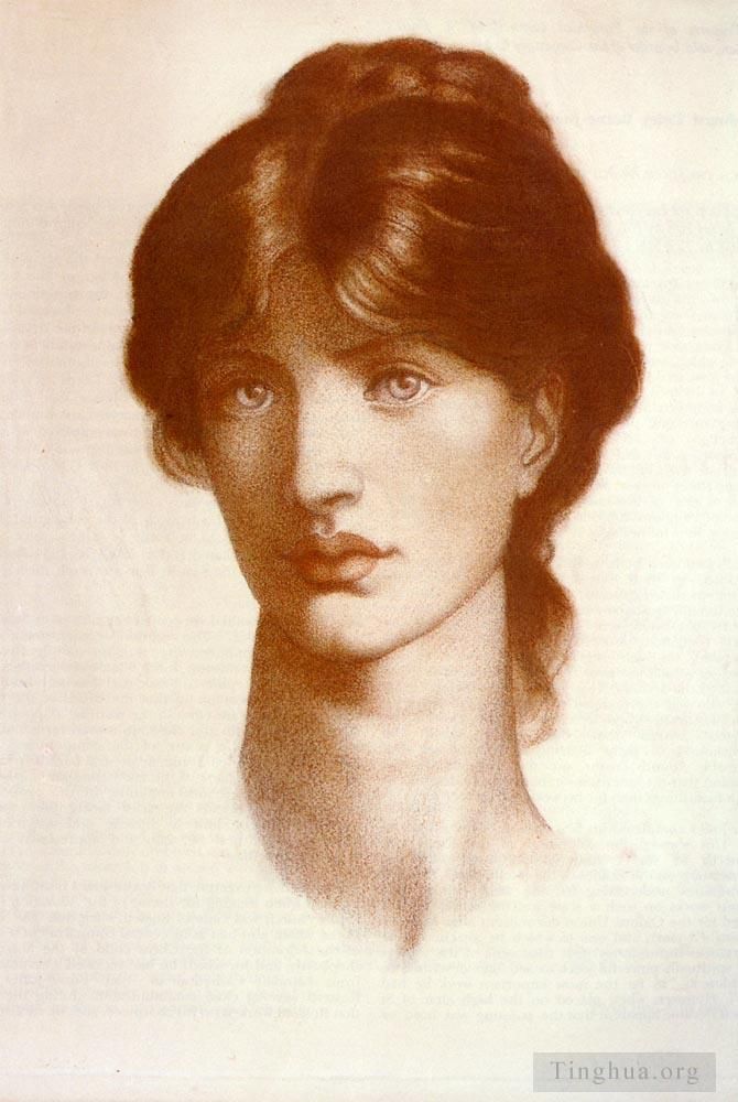Dante Gabriel Rossetti Types de peintures - Étude pour une vision de Fiammetta