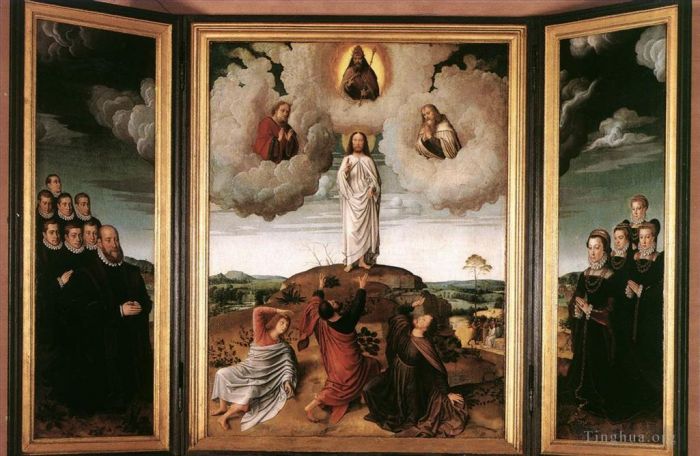 Gerard David Peinture à l'huile - La Transfiguration du Christ