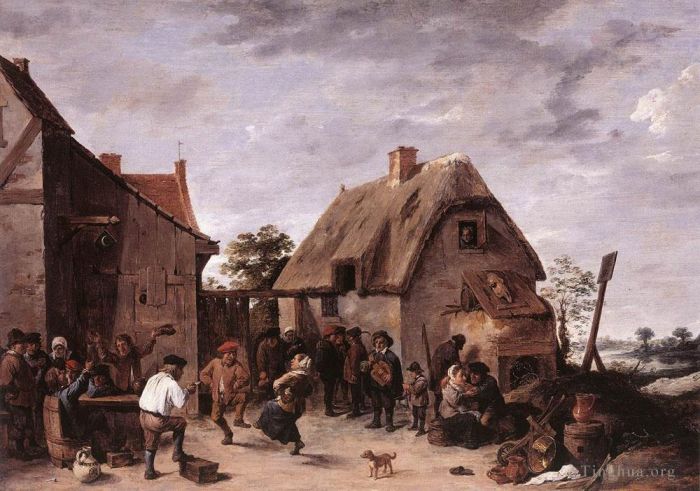 David Teniers the Younger Peinture à l'huile - Kermesse Flamande 1640